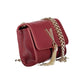 Red Polyurethane Women Handbag