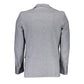 Gray Cotton Blazer