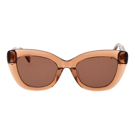 Beige Plastic Sunglasses