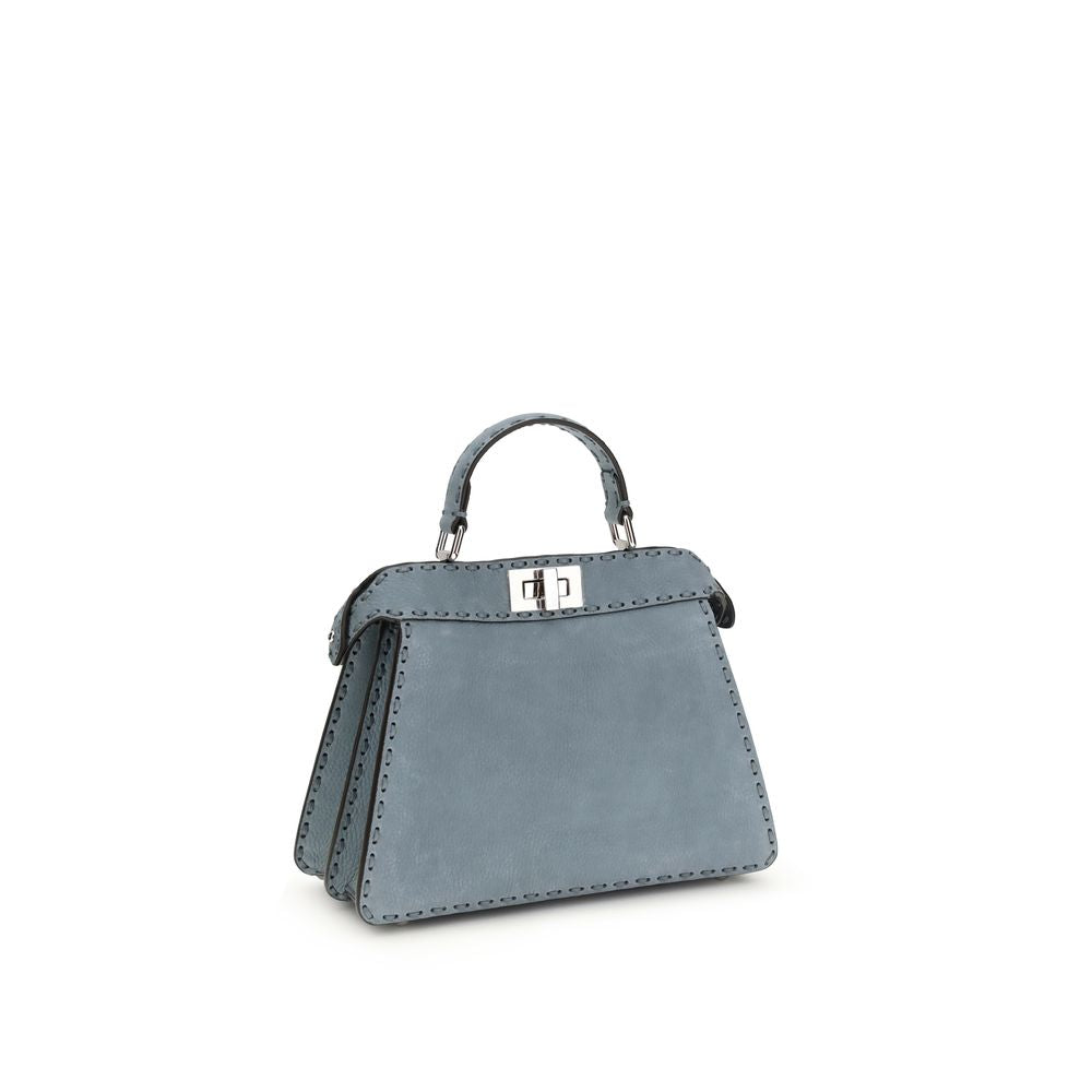 Light Blue Calf Leather Bos Taurus Handbag