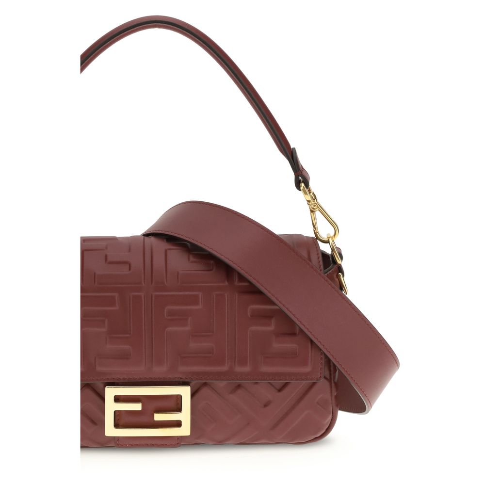 Bordeaux Calf Leather Bos Taurus Shoulder Bag