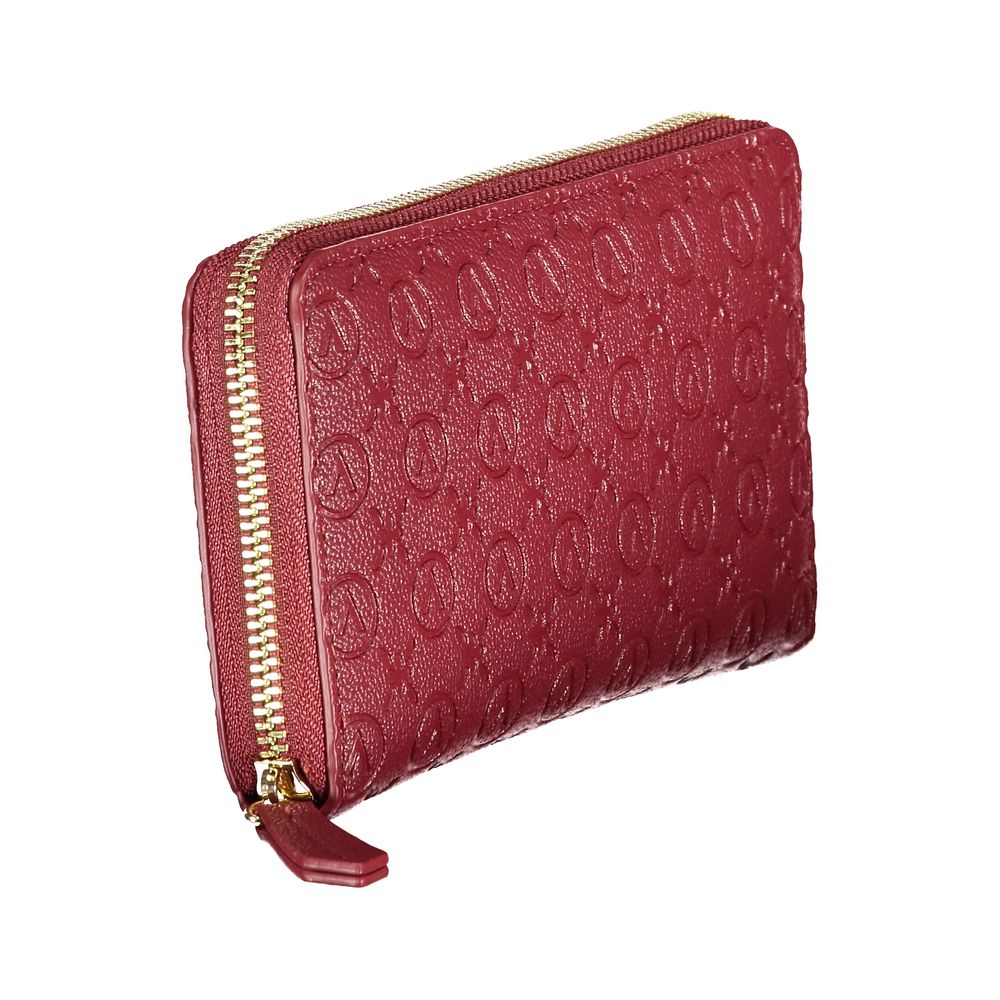 Rosso Polyurethane Women Wallet