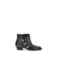 Black Calf Leather Bos Taurus Lace-Up Boots