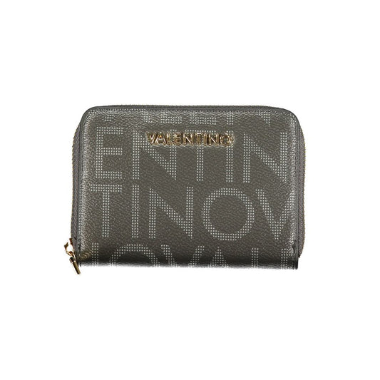Black Polyurethane Women's Wallet