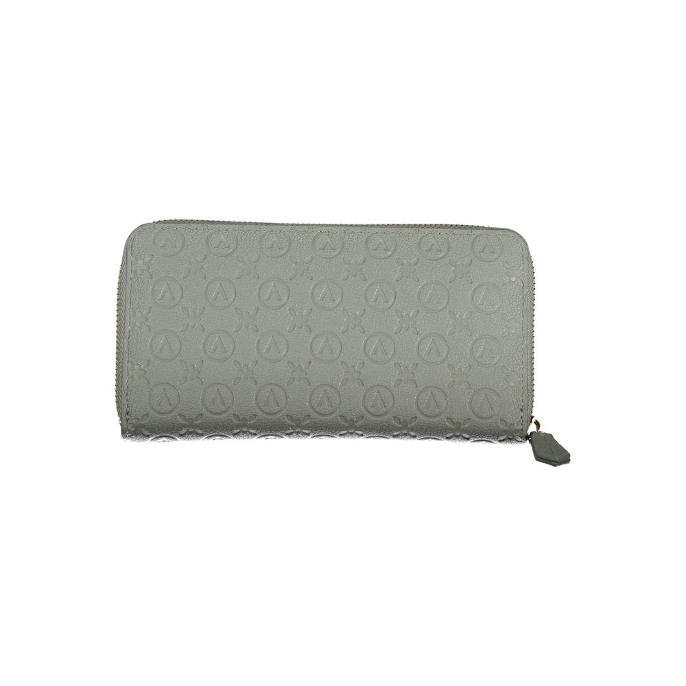 Grigio Polyurethane Women Wallet
