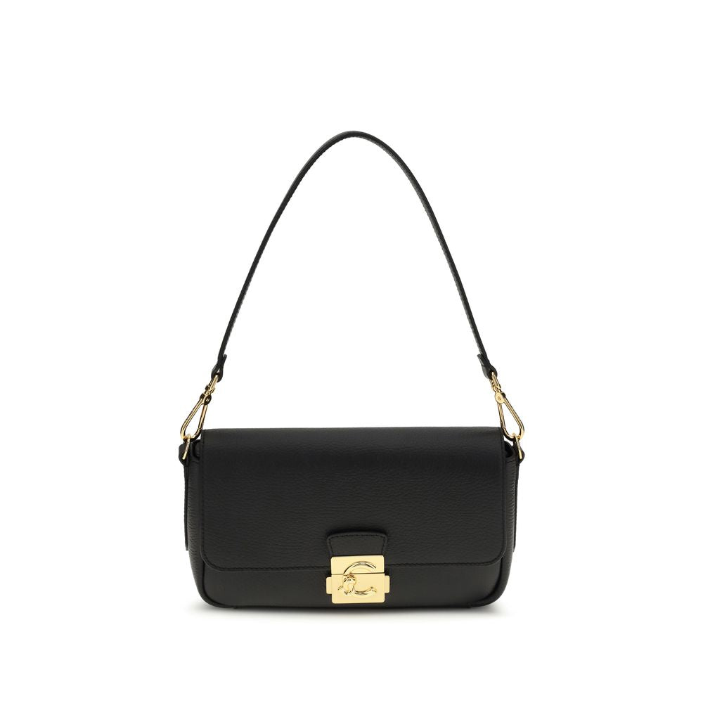 Black Calf Leather Bos Taurus Shoulder Bag