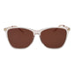 Beige Plastic Sunglasses