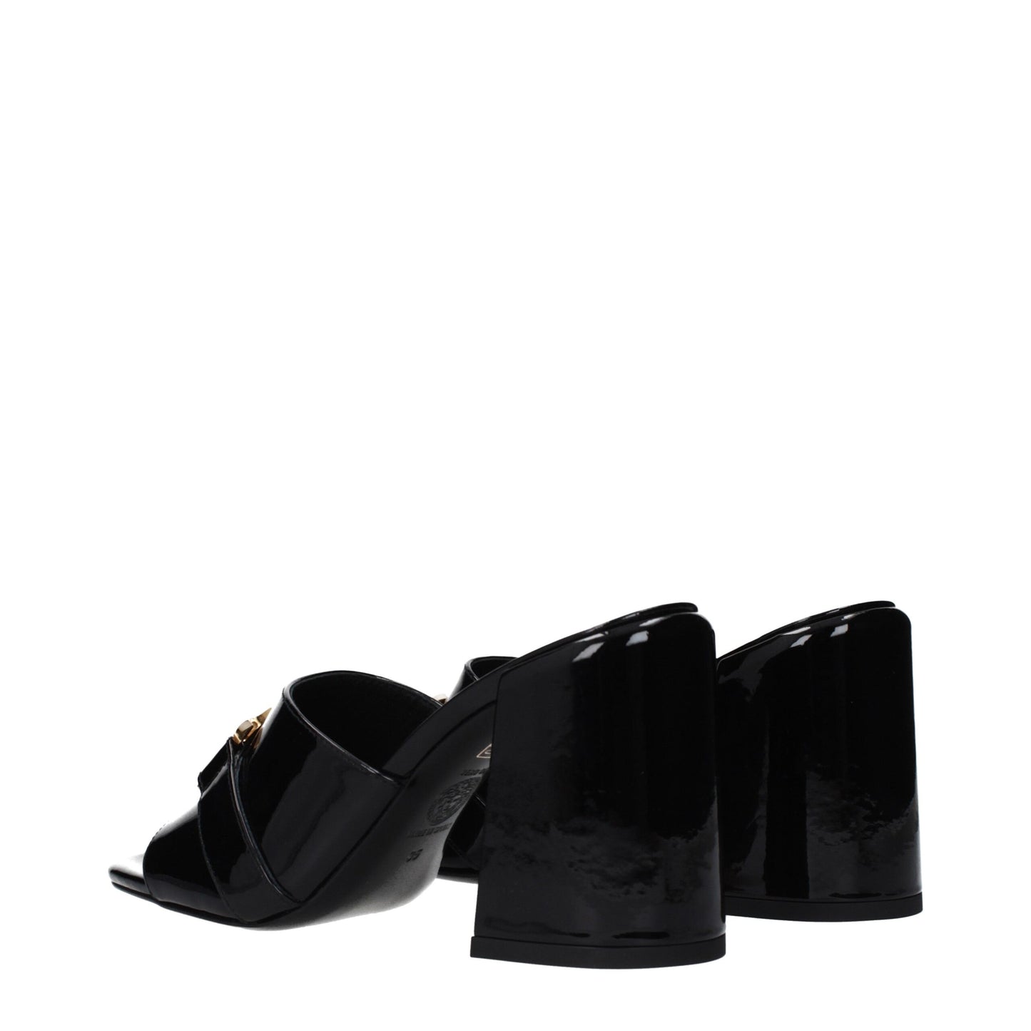 Black Leather Platform Sandals