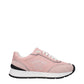 Pink Leather Low Top Sneakers