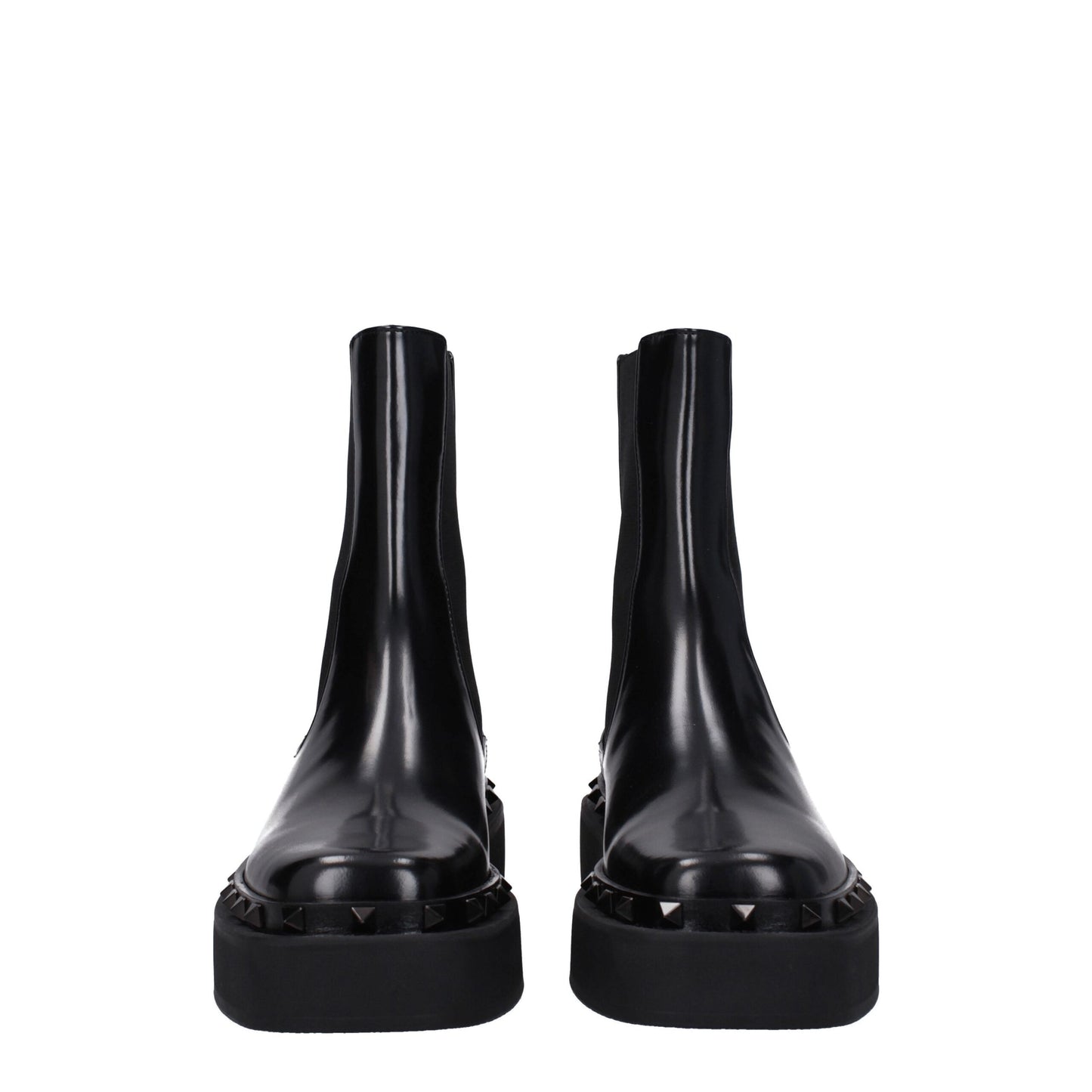 Black Leather Ankle Boots