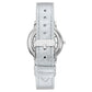 Silver Plastic Dress Watch