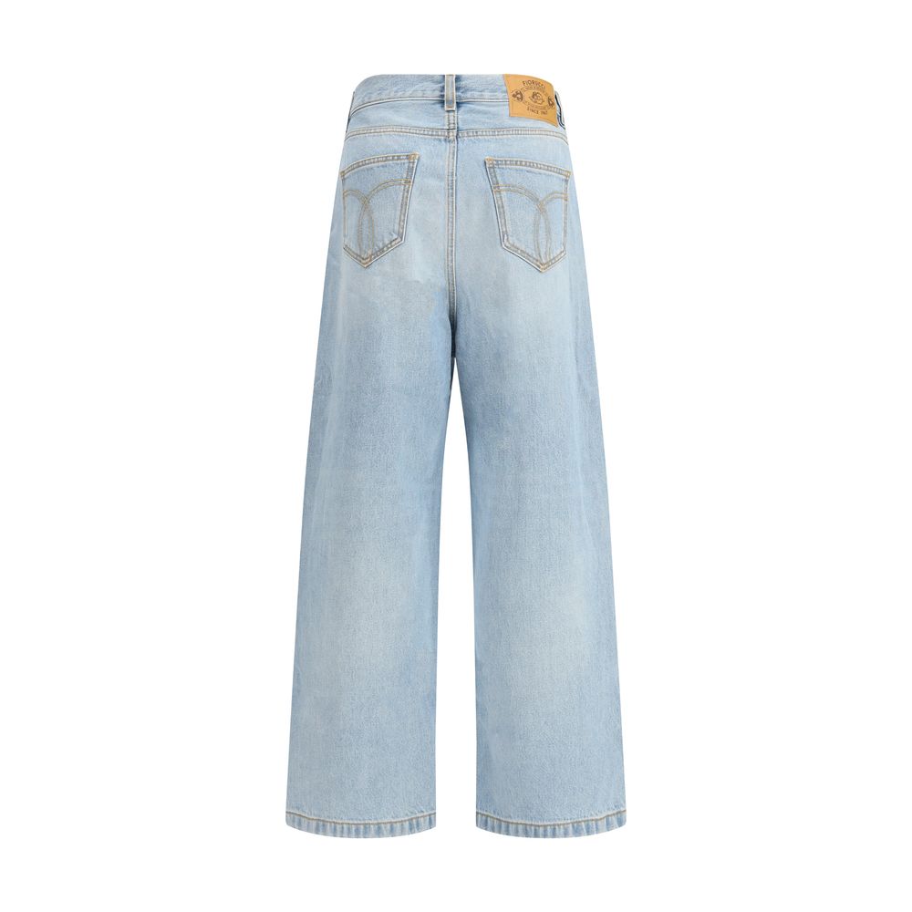 Light Blue Cotton Jeans Denim