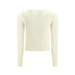 Cream Merino Wool Sweatshirt