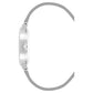 Silver Plastic Dress Watch