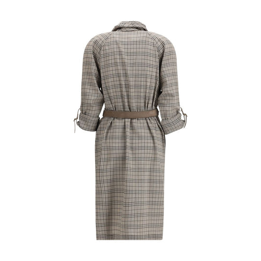 Gray Wool Casual Dress