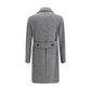 Gray Fleece Wool Coat
