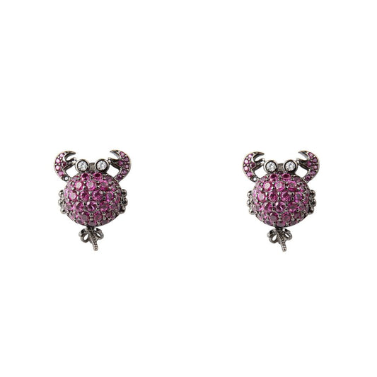 Bicolor Silver Earrings