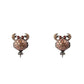 Bicolor Silver Earrings