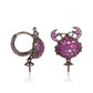 Bicolor Silver Earrings