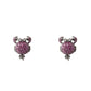 Bicolor Silver Earrings