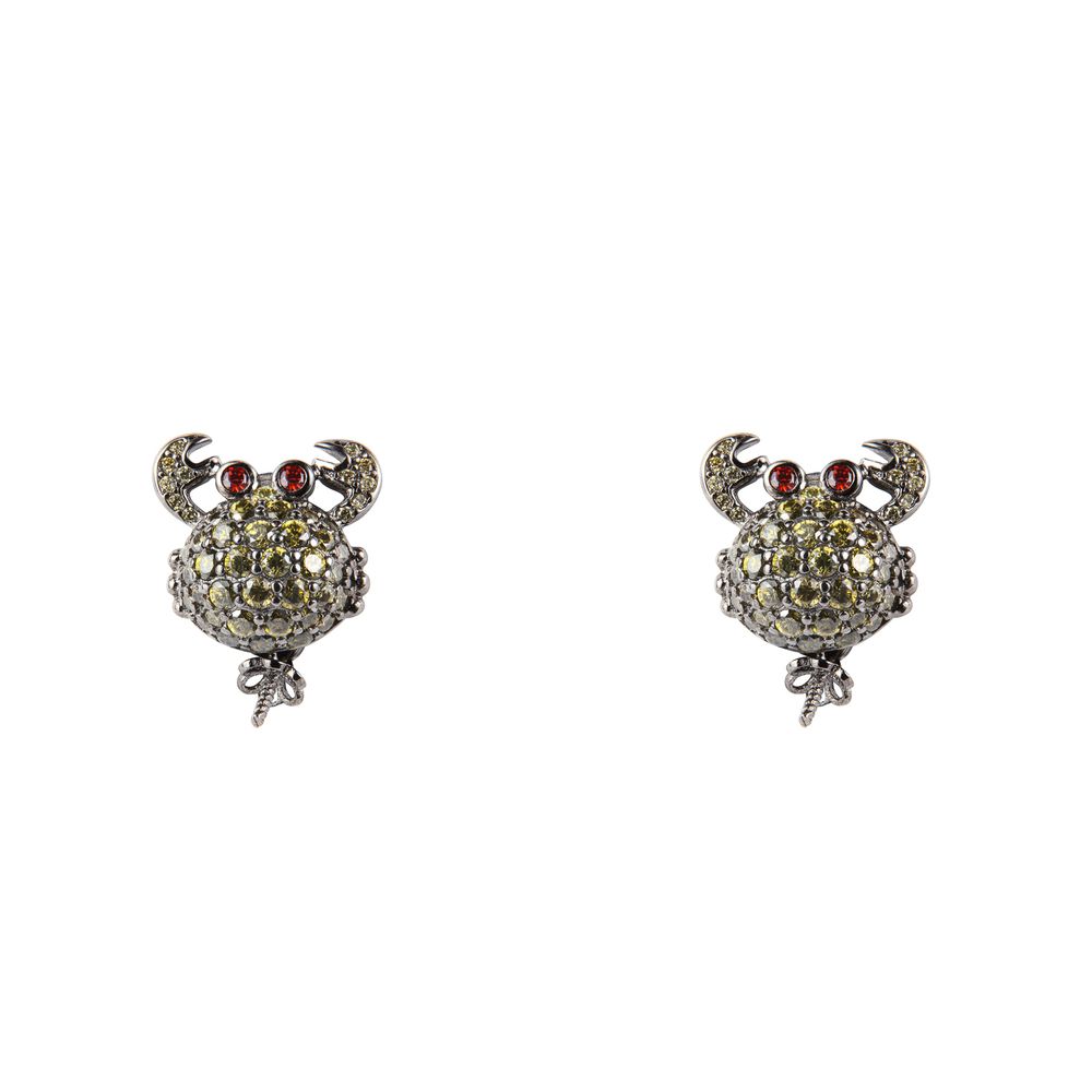 Black Silver Earrings