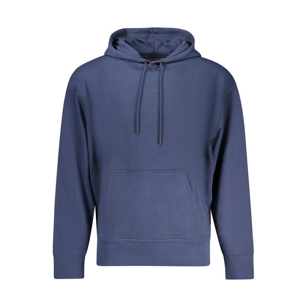 Blue Cotton Men's Hoodie