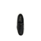 Black Goatskin Slip-On Loafers