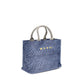 Blue Nylon Shoulder Bag