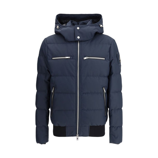 Blue Polyester Bomber