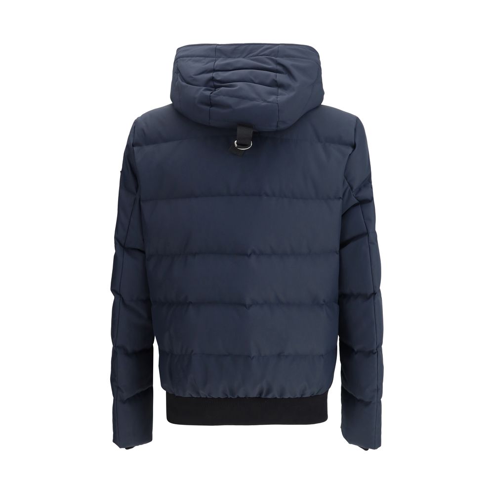 Blue Polyester Bomber