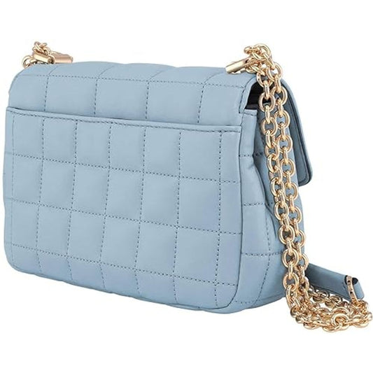 Blue Leather Handbag