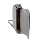 Gray Leather Crossbody Bag