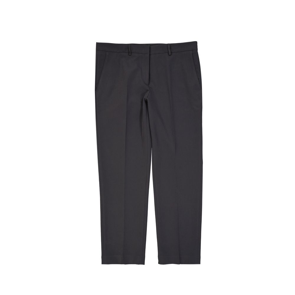 Gray Elastane Casual Pants