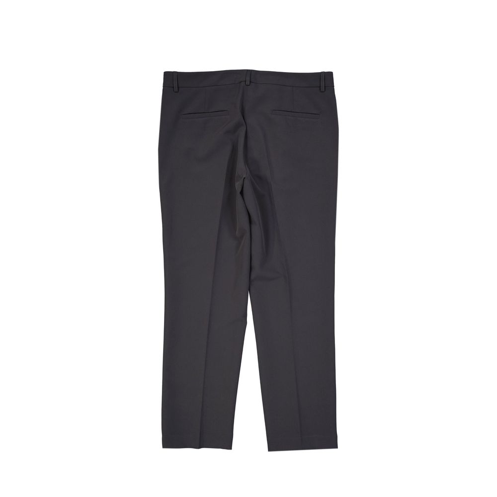 Gray Elastane Casual Pants