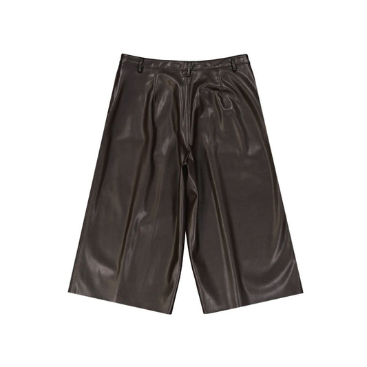 Brown Polyethylene Bermuda Shorts