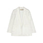 White Polyester Blazer