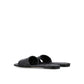Black Lamb Leather Mules