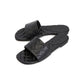 Black Lamb Leather Mules