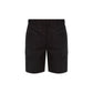 Black Cotton Cargo Shorts
