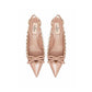 Beige Calfskin Pumps