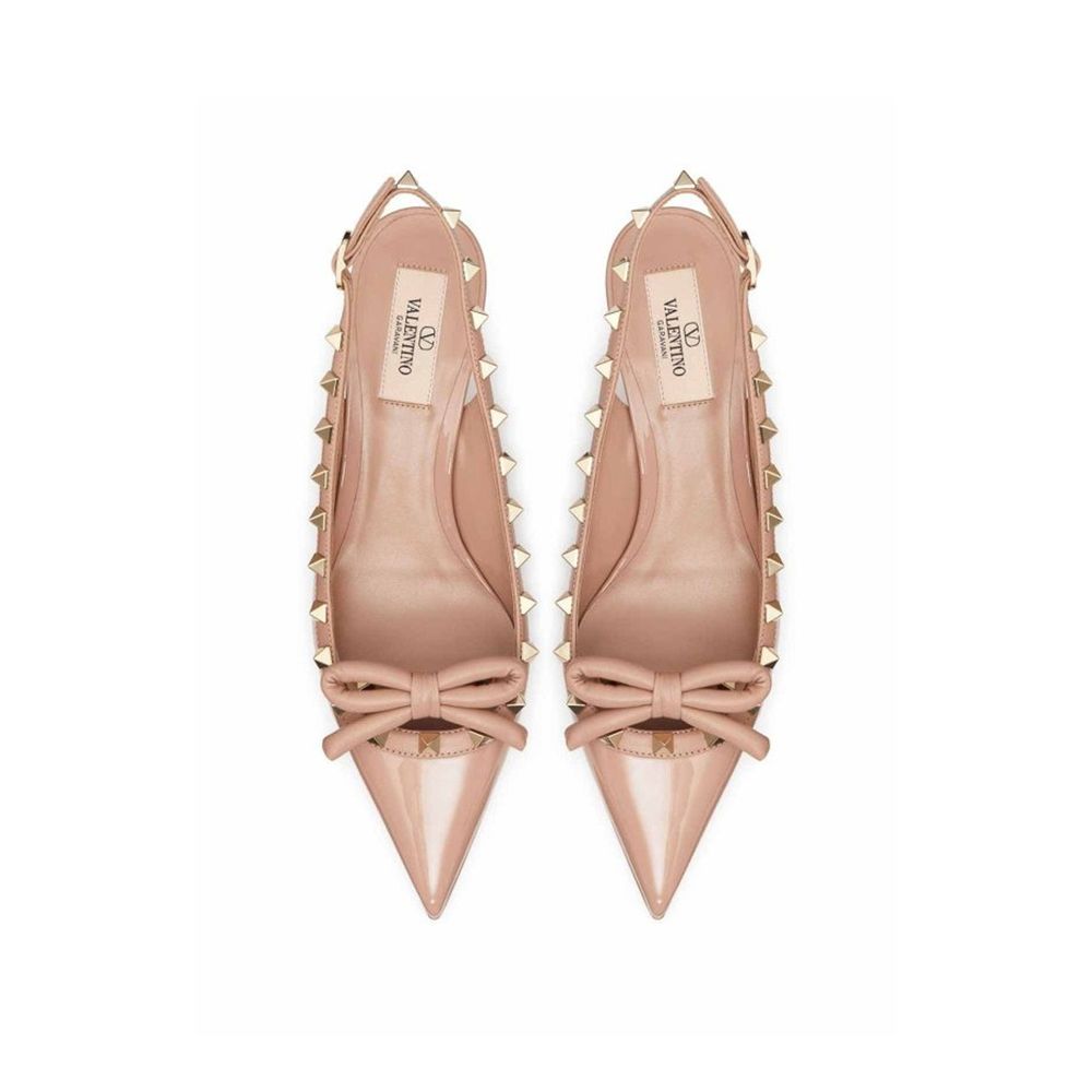 Beige Calfskin Pumps