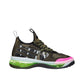 Black Fabric Athletic Sneakers