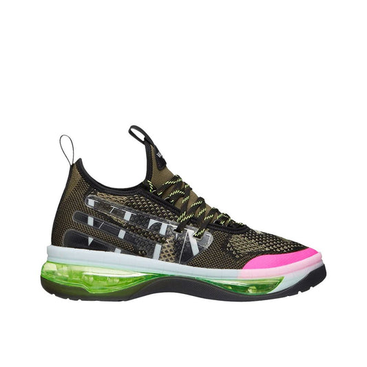 Black Fabric Athletic Sneakers