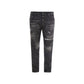 Black Cotton Jeans Denim