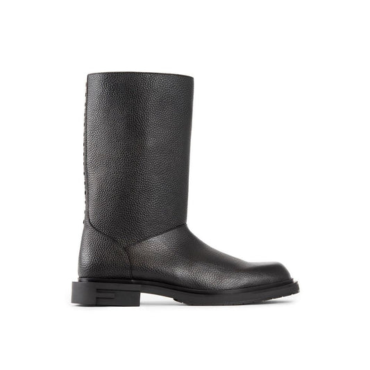 Black Calfskin Boots