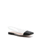 Black Plexiglass Ballet Flats