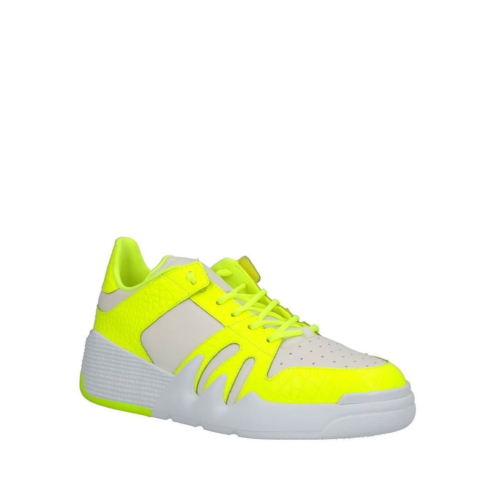 White Calfskin Low Top Sneakers