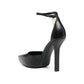 Black Calfskin High Heel Pumps