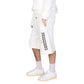 White Cotton Bermuda Shorts