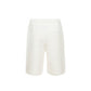 White Cotton Bermuda Shorts